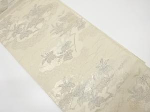 アンティーク　雲取りに桐模様織出し袋帯（材料）